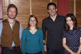 thumbnail: Glen Hansard, Marketa Irglova, Steve Kazee and Cristin Milioti attend the 'Once' Broadway cast photocall