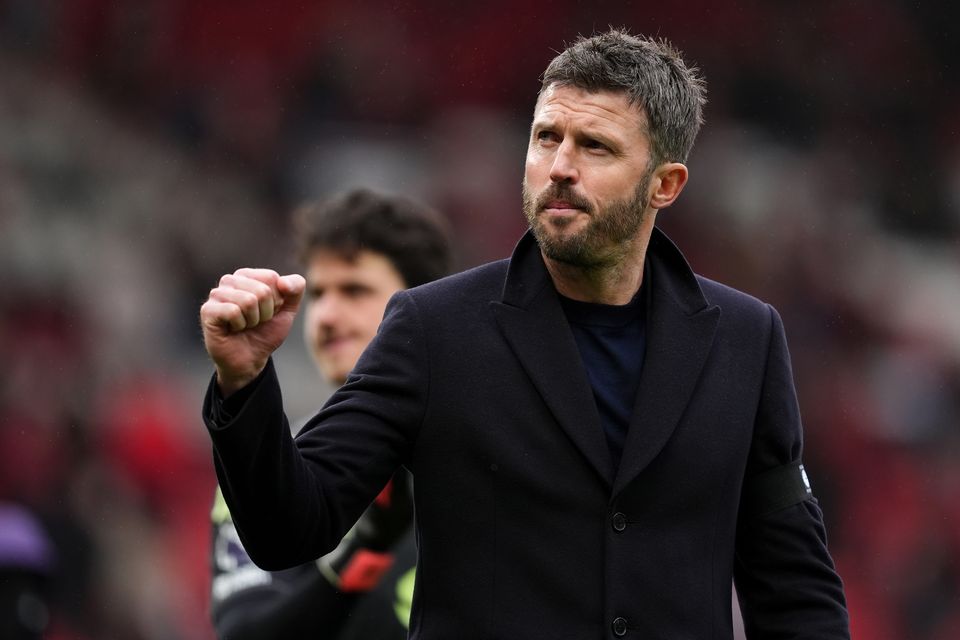 Manchester United manager Michael Carrick is relaxed about the future (Martin Rickett/PA)
