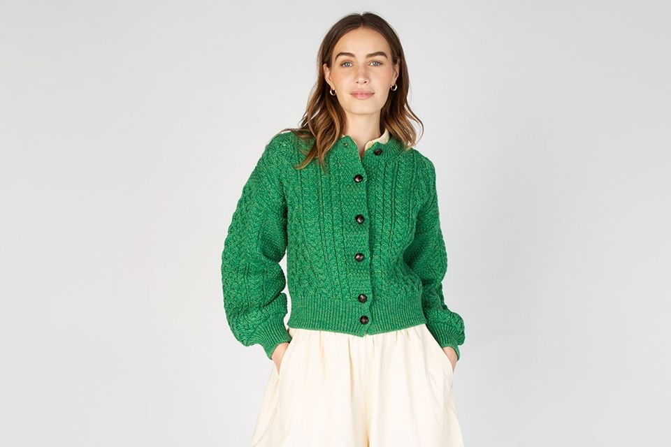 IrelandsEye cardigan, €119.90, reduced from €149.90, The Sweater Shop