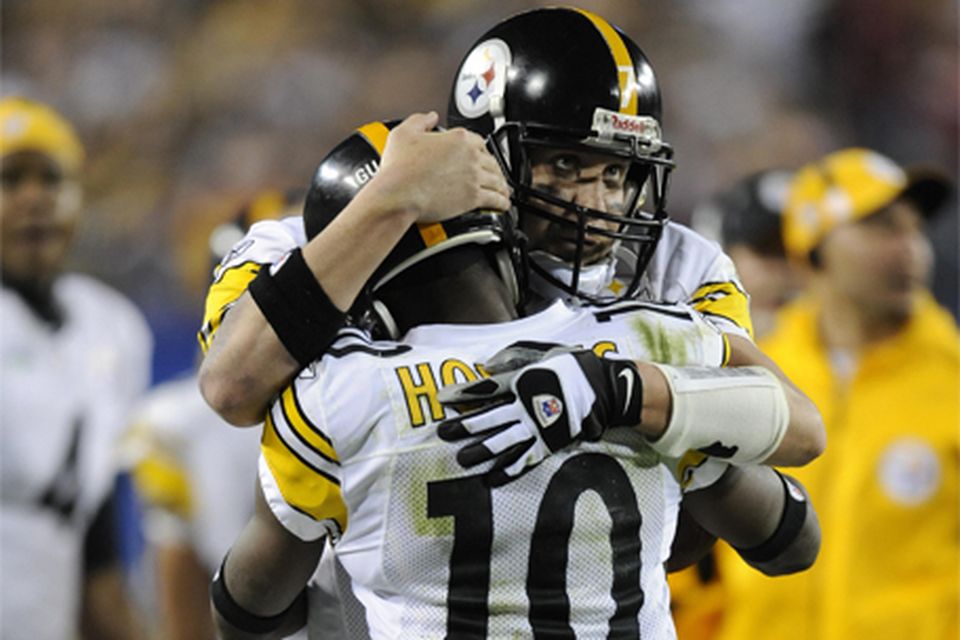 Ben Roethlisberger and the Steelers win Super Bowl XLIII.