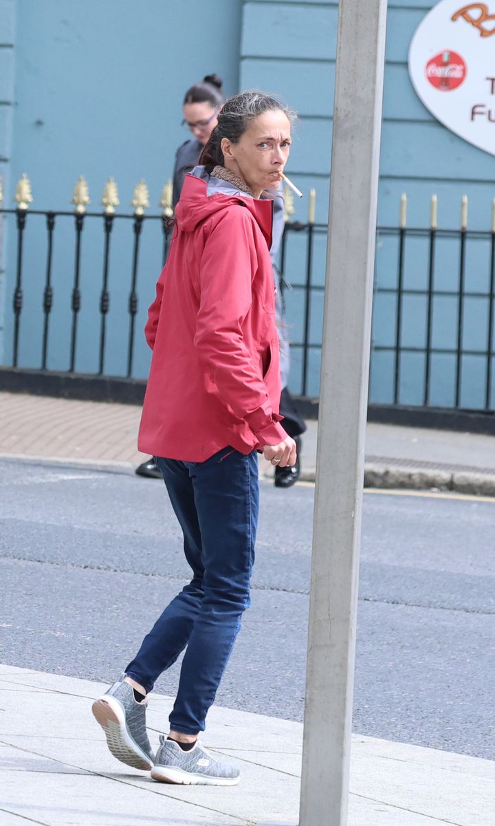 Dog owner had two pitbulls loose and unmuzzled in flats stairwell