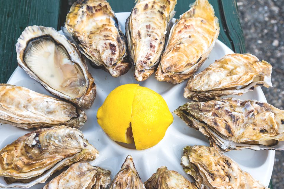 Oysters - Brittany is renowned for producing seafood.