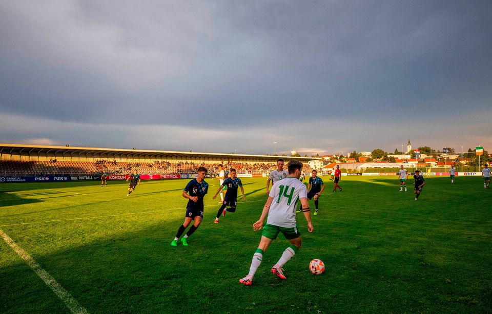 Ireland's Ollie O’Neill in action during the U-21 international friendly against Croatia. Photo: Vid Ponikvar/Sportsfile