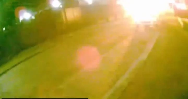 Police release footage of moment car bomb explodes at Dunmurry police station