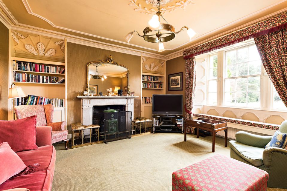 One of Glendalough House's living rooms
