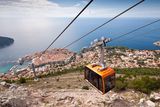 thumbnail: A cable car over Dubrovnik, Croatia