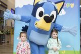 thumbnail: Sophia Higgins and Lucy Farrell with Bluey at the Bridgewater Shopping Centre in Arklow. Photo: Michael Kelly