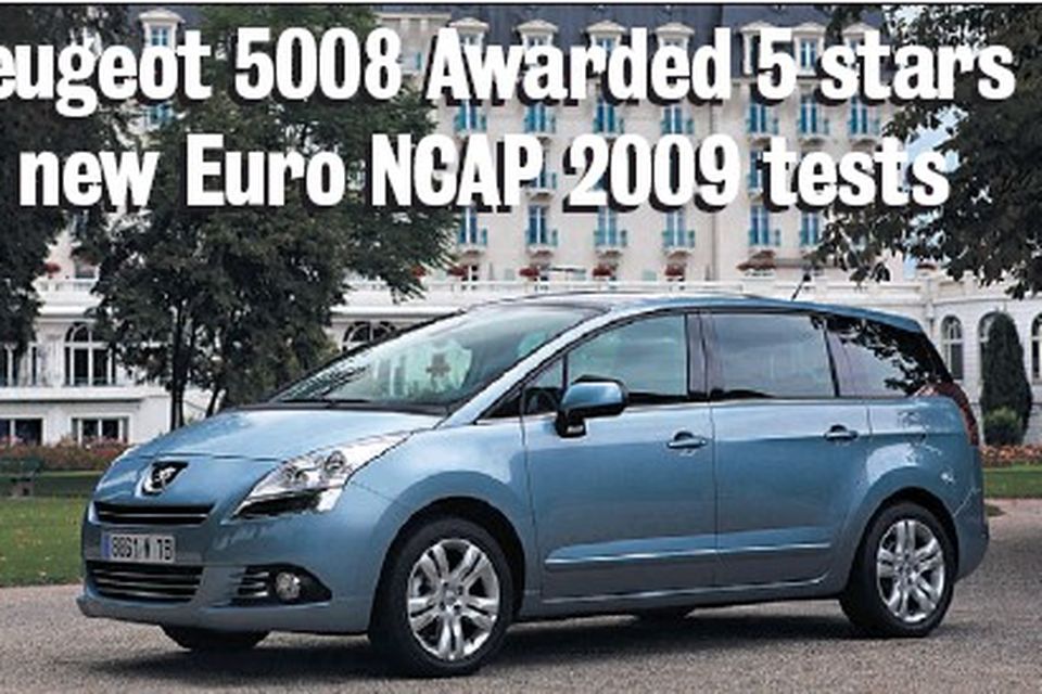 Peugeot 5008 Awarded 5 stars in new Euro NCAP 2009 tests