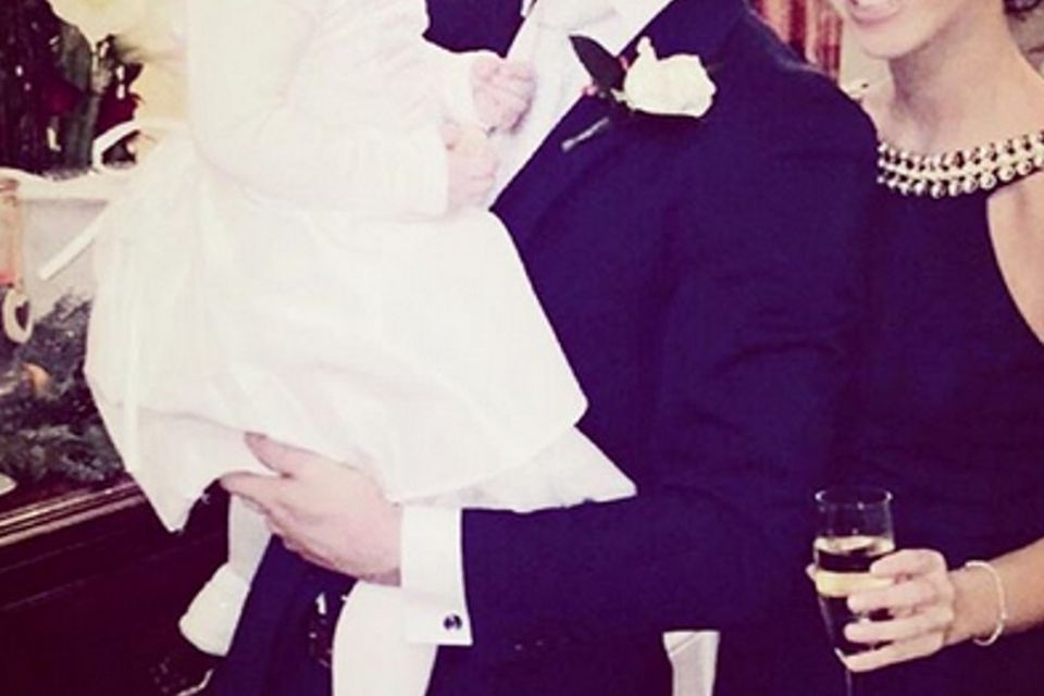 Footballer Robbie Brady and girlfriend Kerrie Harris with their daughter Halle. Picture: Instagram