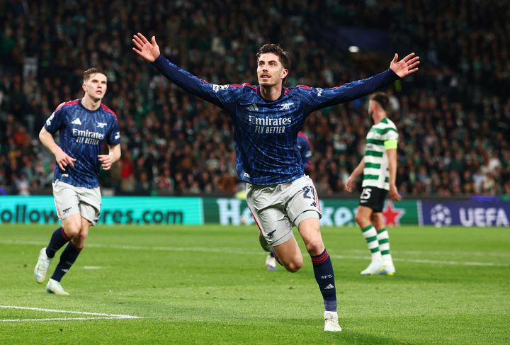 Kai Havertz’s last-minute breakthrough gives Arsenal some room to breathe against Sporting