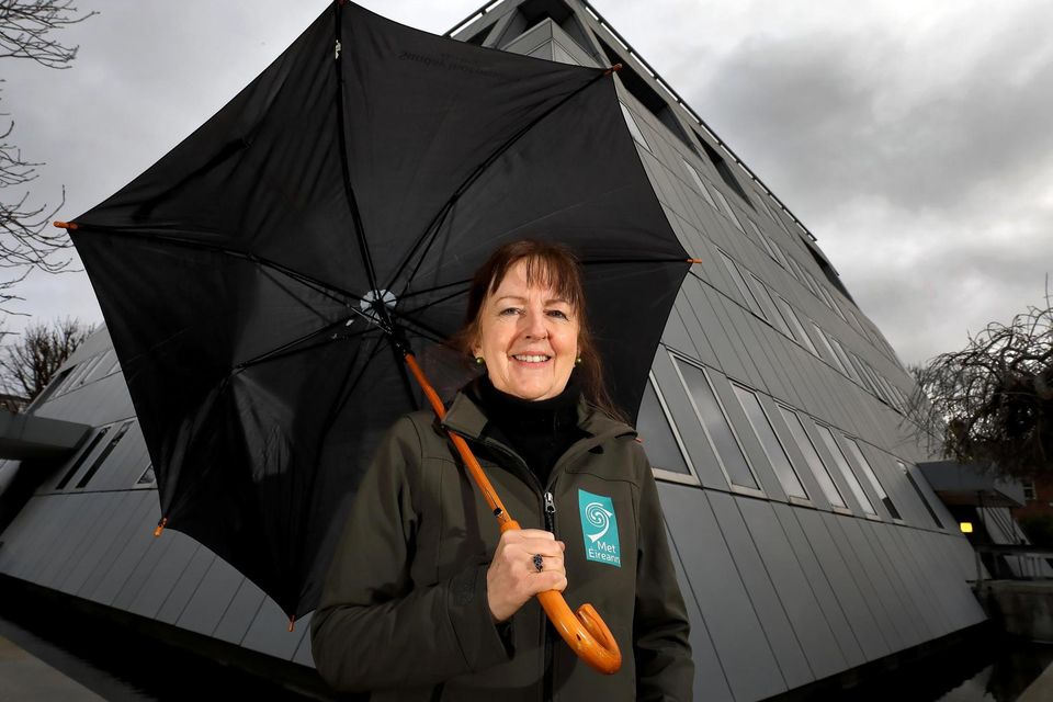 Evelyn Cusack pictured at Met Éireann's office in Glasnevin in 2020. Picture: Frank McGrath