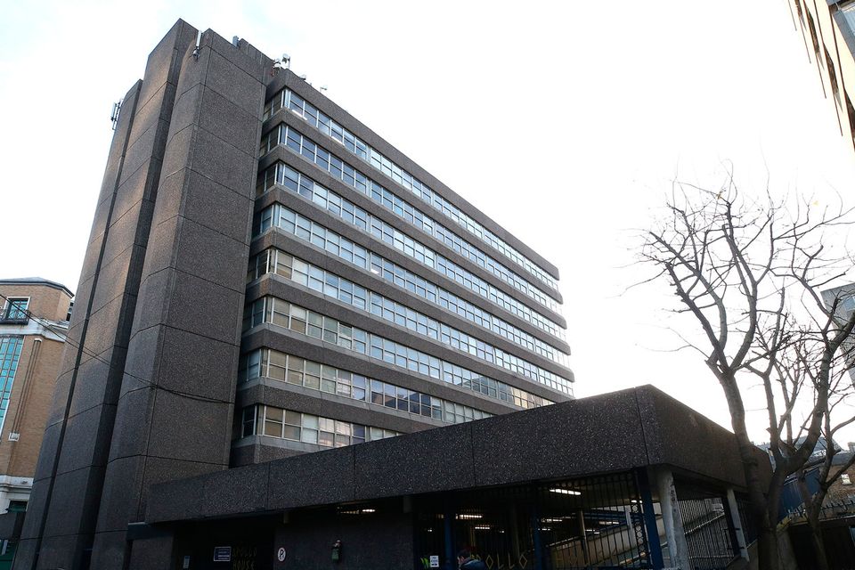 The NAMA owned Apollo House, which was been turned into a makeshift hostel . Photo: Damien Eagers