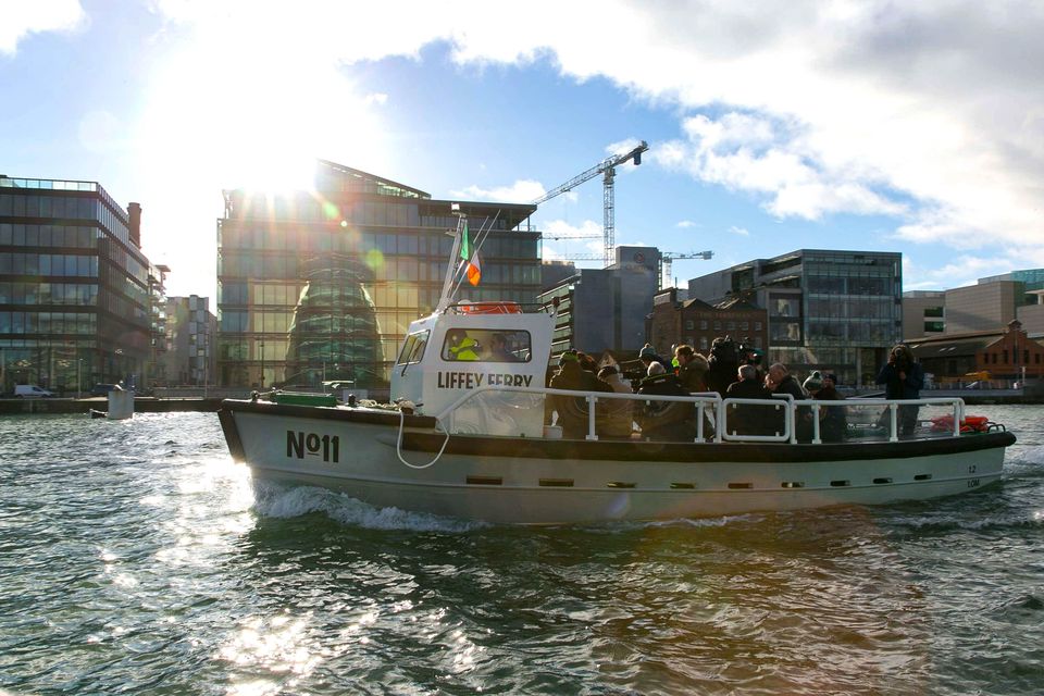 The No.11 Liffey Ferry aka the “dockers’ taxi” is back in service after 35 years following a restoration project involving Richie Saunders of Ringsend, the Irish Nautical Trust, Dublin Port Company and Dublin City Council. Photo: Shane O'Neill, SON Photographic