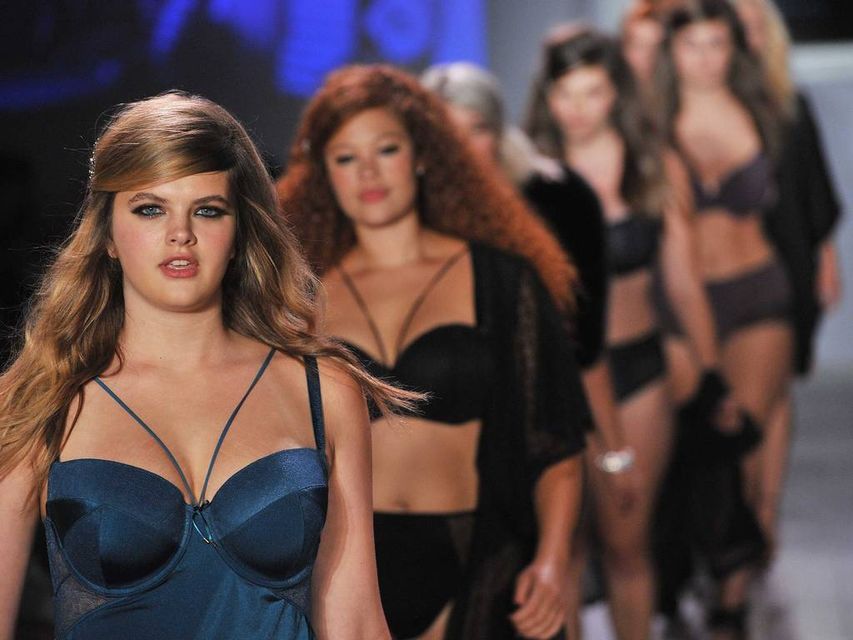 Plus-Size Model Ashley Graham Debuts Lingerie Line at NYFW