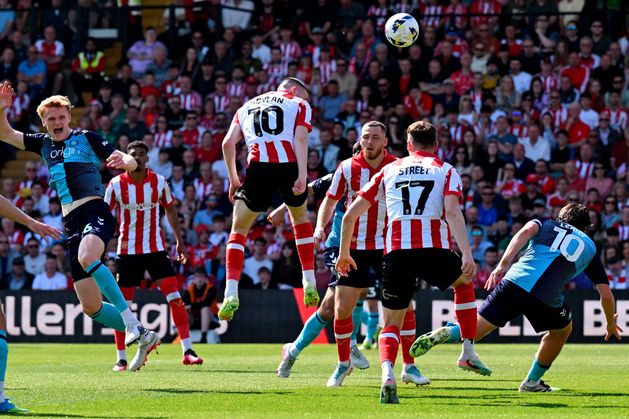Jack Moylan catches eye of Ireland boss on scouting mission as John Egan and Harvey Vale also find the net