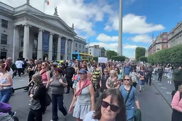 Protesters gather in cities in solidarity with woman beaten unconscious by soldier who received suspended sentence