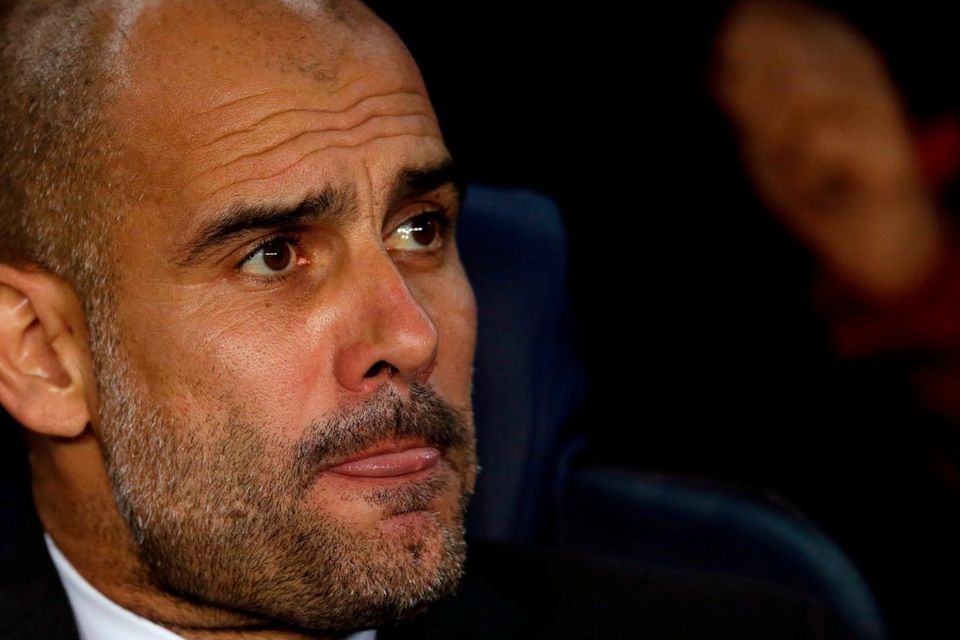 Manchester City's manager Pep Guardiola