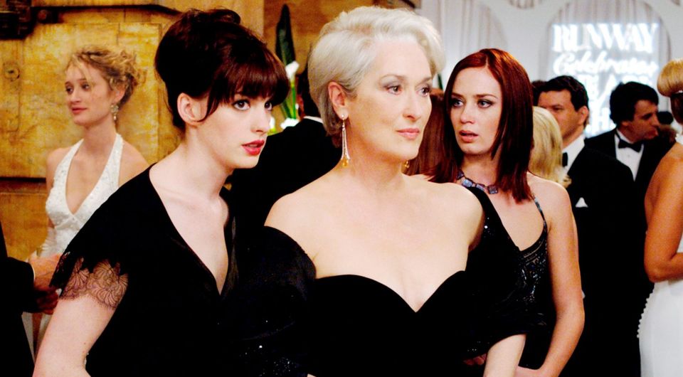 Anne Hathaway and Meryl Streep in The Devil Wears Prada
