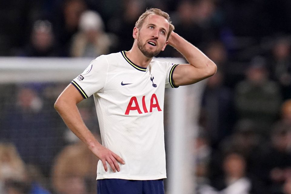 Manchester United’s pursuit of Harry Kane (pictured) could lead to the departure of several players including Harry Maguire (John Walton/PA)