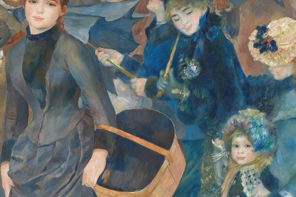 Detail from Renoir’s The Umbrellas. Photo: PA