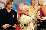 thumbnail: Liam Neeson and Gay Byrne on 'Late Late' toy show (1997)