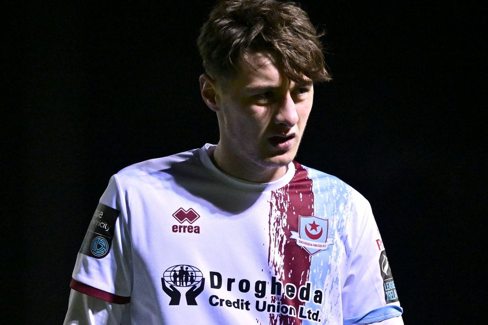 On target - Emre Topcu broke the deadlock for Drogheda United in the U20 Louth derby. Photo by Ben McShane/Sportsfile