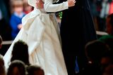 thumbnail: Princess Eugenie and her new husband Jack Brooksbank kiss as they leave St George's Chapel in Windsor Castle following their wedding