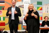 thumbnail: Taoiseach Leo Varadkar and Fine Gael senator Mary Seery Kearney voting in the referendums