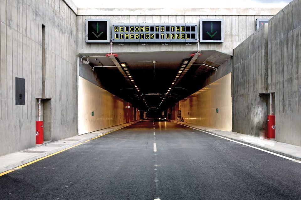 Entrance to the Limerick tunnel
