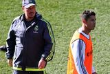 thumbnail: Real Madrid's manager Rafael Benitez and Cristiano Ronaldo during training