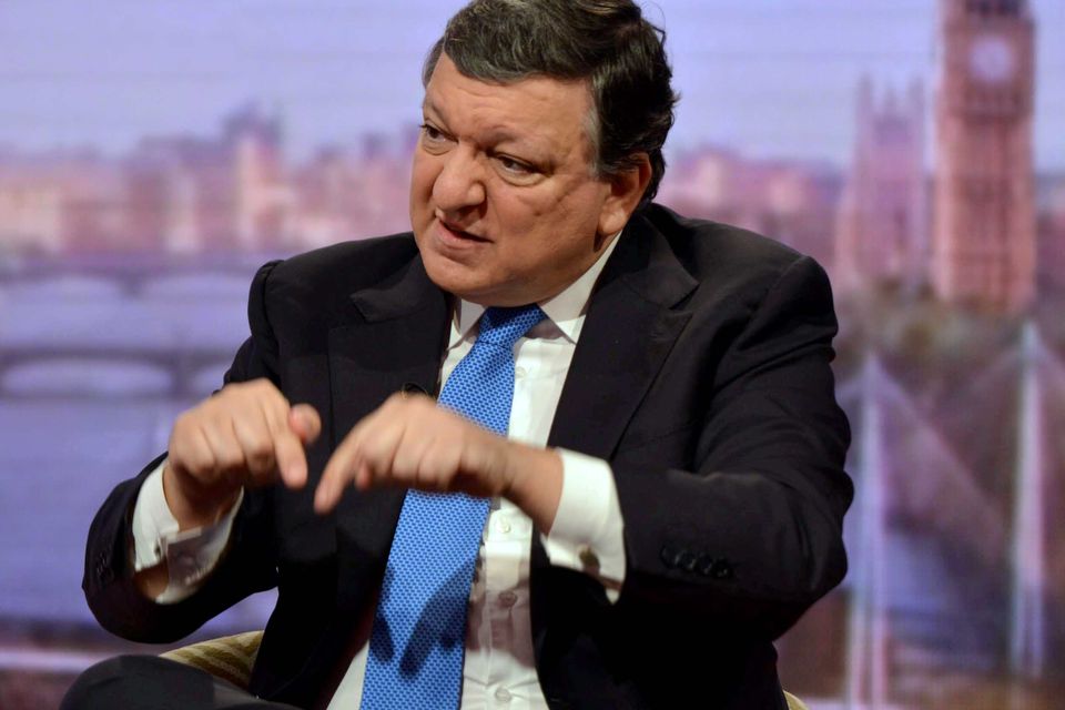 EU President Jose Manuel Barroso appearing on The Andrew Marr Show. Photo: PA