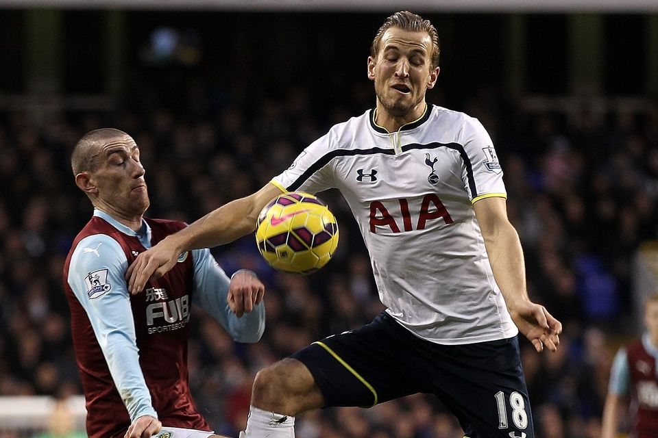 Harry Kane, right, believes he can become the 20-goal-a-season striker that Tottenham crave