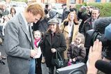 thumbnail: Hollywood actor Liam Neeson signs autographs
outside the Lyric Theatre in Belfast, where he started his career and which closed at the weekend for renovations.