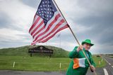 thumbnail: Paul Markham awaiting the arrival of former President Donald Trump at Trump International in Doonbeg, Co Clare. Photo: David Conachy.