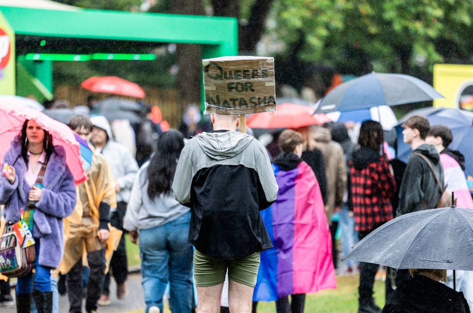 People takes part in a Dublin Pride event. Photo: Evan Treacy/PA Wire