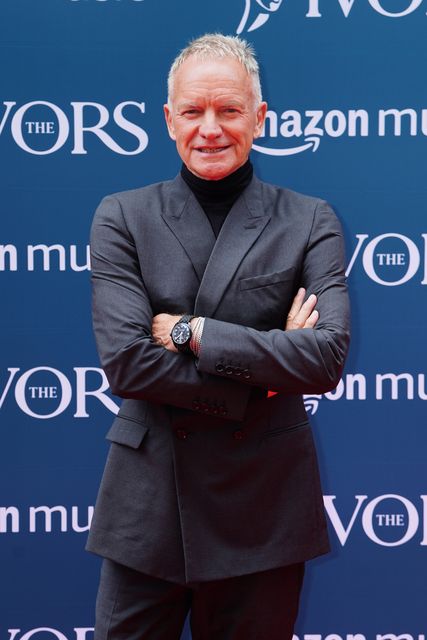 Sting arriving for the annual Ivor Novello Awards at Grosvenor House in London (Ian West/PA)