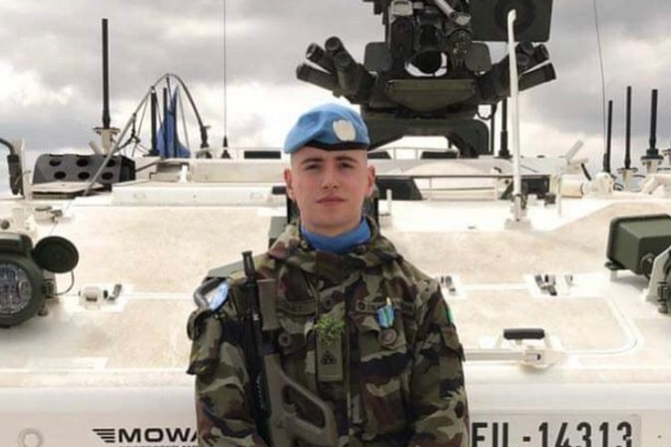 Private Seán Rooney who was killed on active service in Lebanon