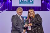 thumbnail: The Best School ROI Award resented by NAPD president Anton O'Mahony to Shannen Foley on behalf of  St Mary's Secondary School Macroom. Credit: Fennell Photography