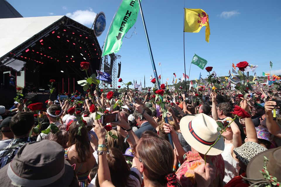 Glastonbury Festival at Worthy Farm in Somerset (Yui Mok/PA)