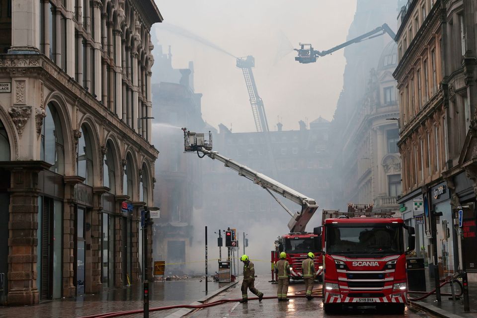 Scotland's busiest rail station shut for a second day after fire at vape  shop