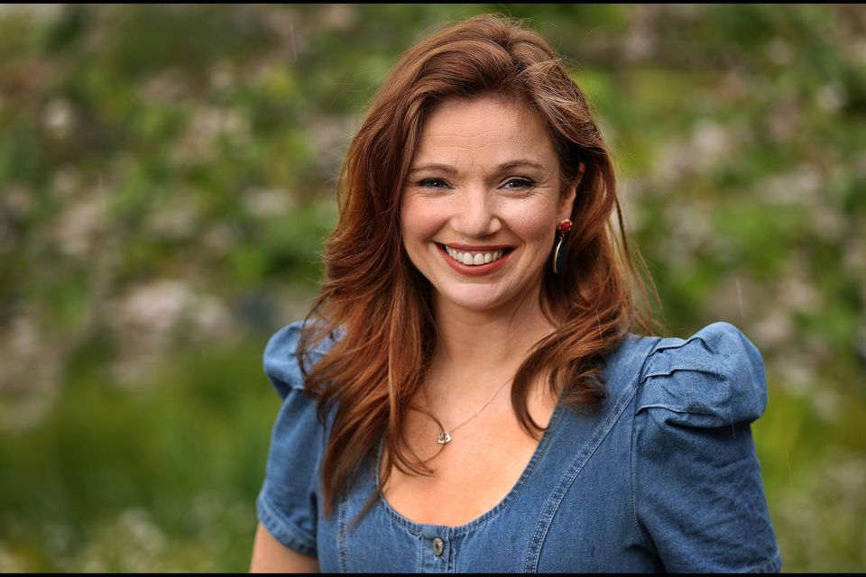 RTE ISL presenter Sarah Jane O’Regan is a survivor of DCIS breast cancer. Photo: Steve Humphreys