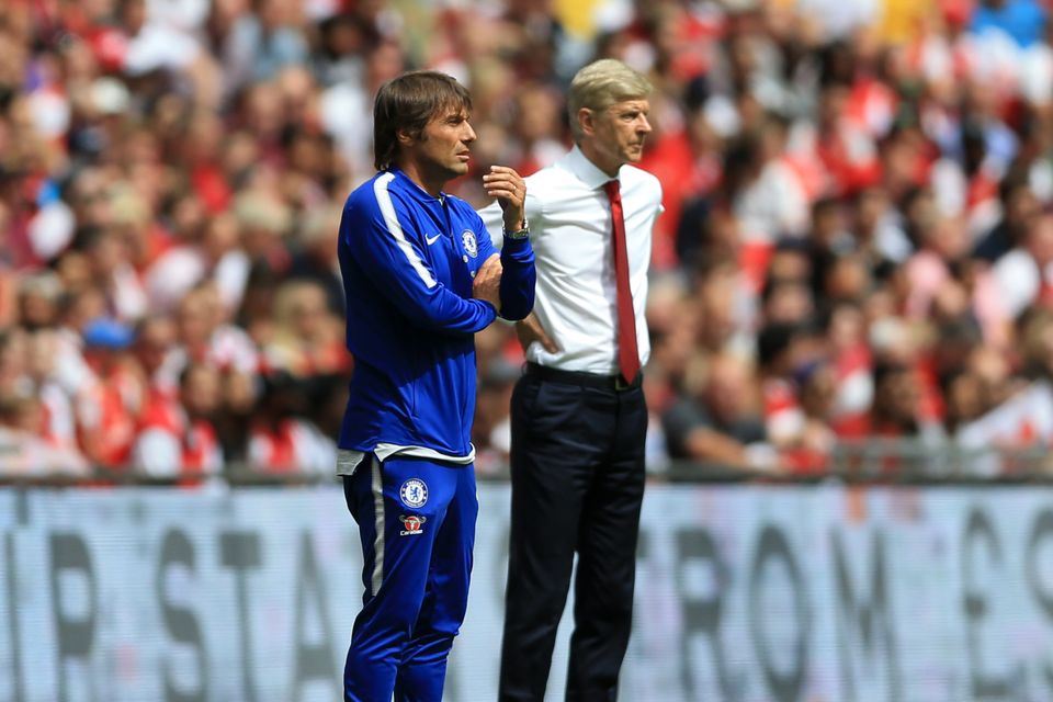 Arsenal boss Arsene Wenger came up against Chelsea's tracksuit-wearing manager Antonio Conte in the Community Shield last weekend
