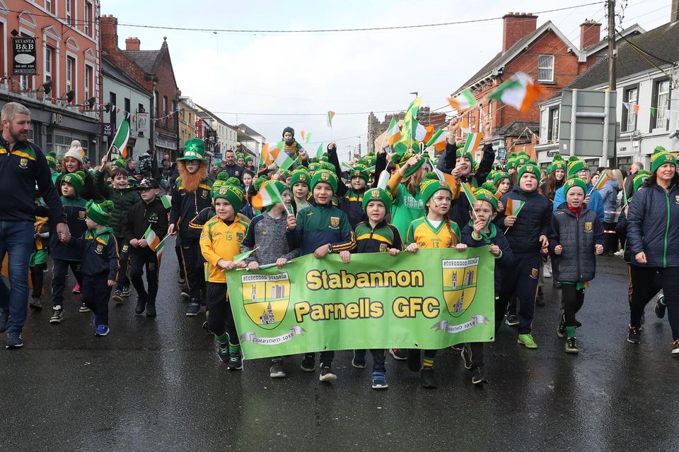 The Stabannon Parnells crew enjoying the Ardee St Patrick's Day parade.