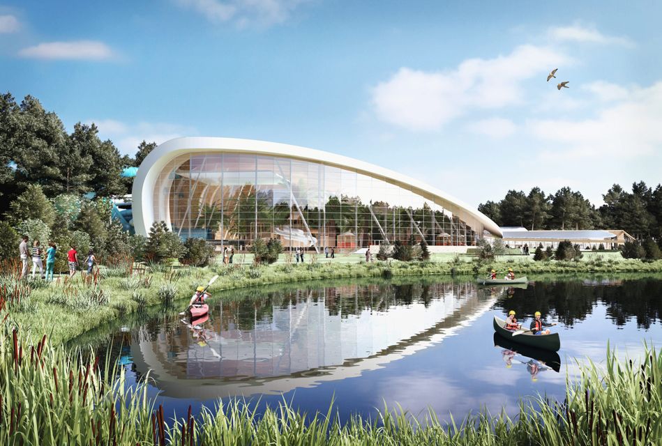 An artist's impression of the 'Subtropical Swimming Paradise' at Center Parcs in Longford