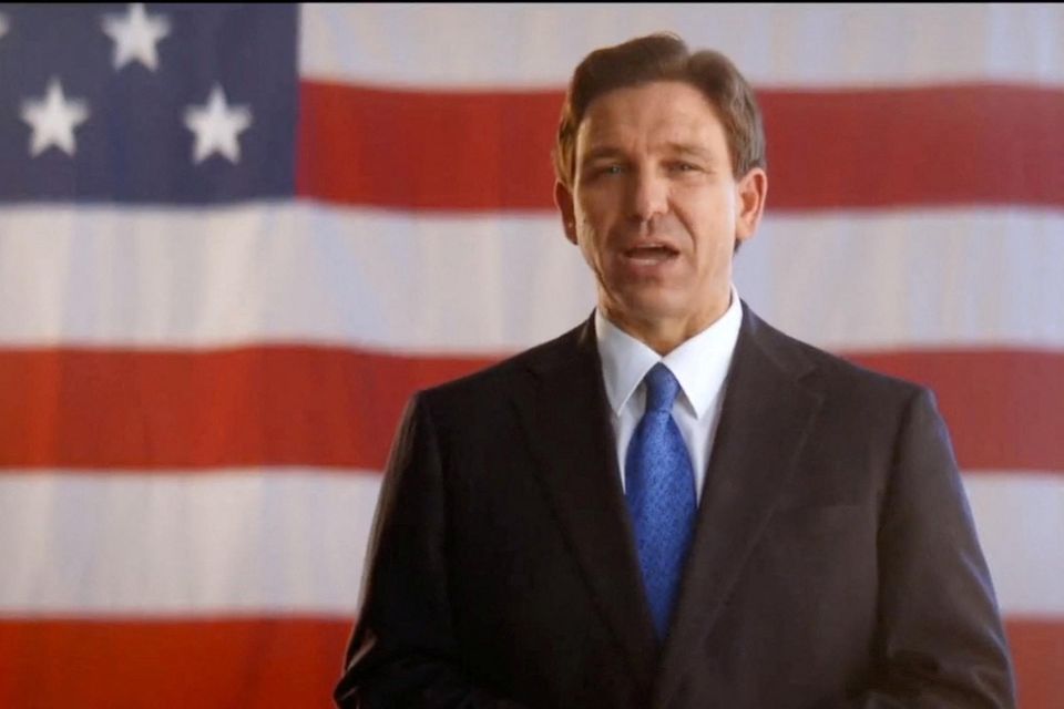 Florida governor Ron DeSantis announces he is running for the 2024 Republican presidential nomination. Photo: Reuters