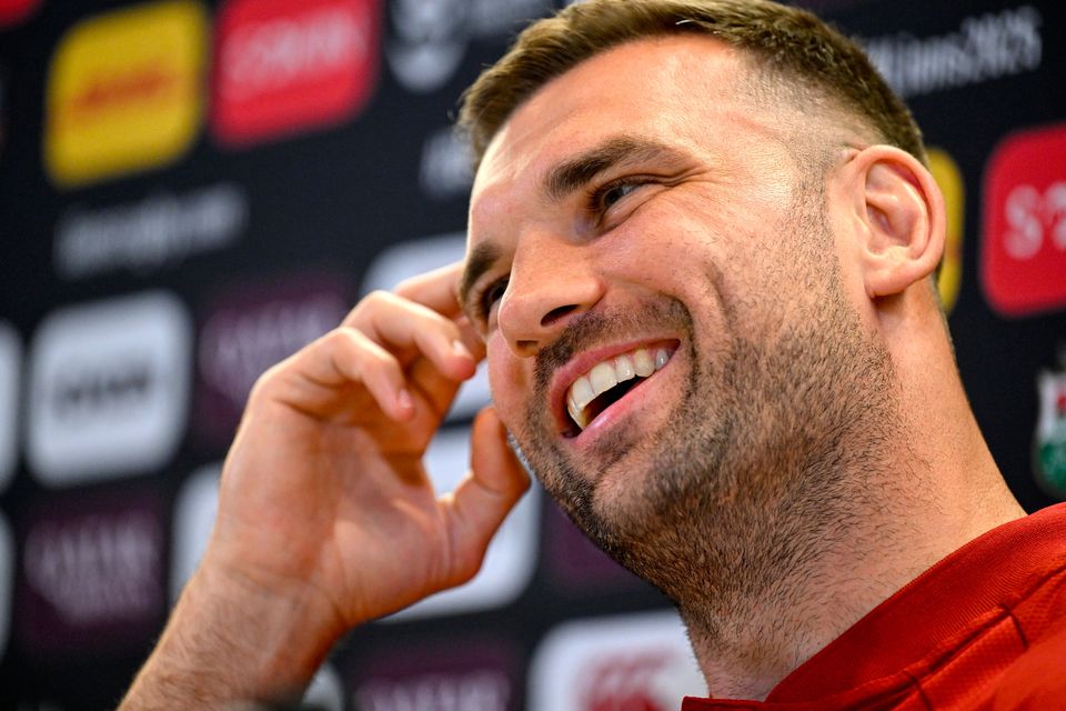 Tadhg Beirne during a British & Irish Lions media conference at the Aviva Stadium in Dublin. Photo: Brendan Moran/Sportsfile
