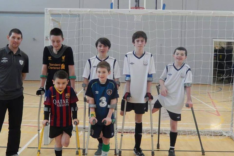 Conor (6) pictured with his teammates.