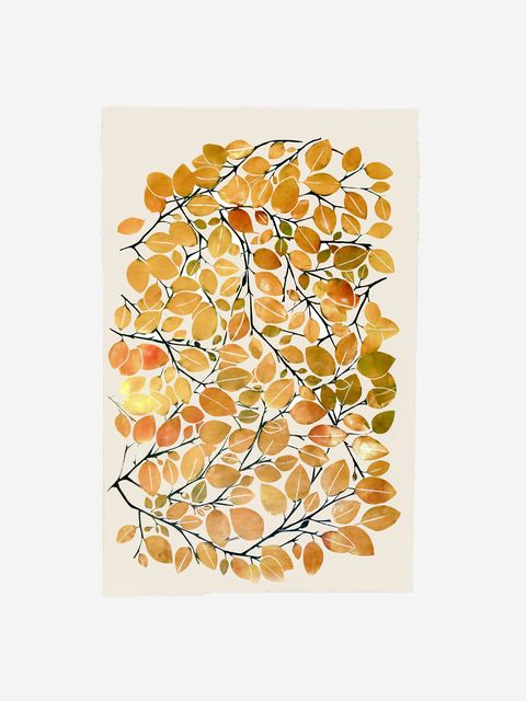 Superfolk Autumn Beech Leaf print