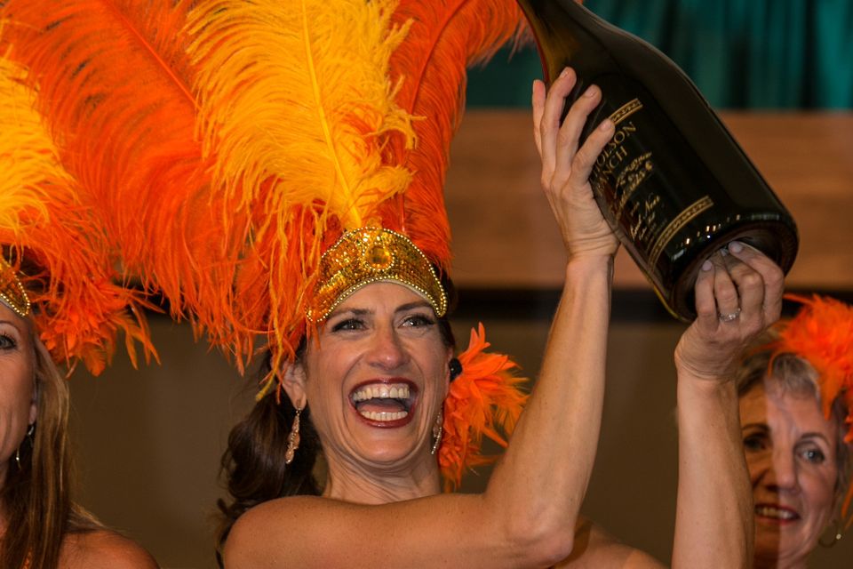 Honore Comfort at the Sonoma Harvest wine auction. Photo: Getty