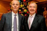 thumbnail: 22 December 2014; Horse trainers Eddie Lynam, left, and Dermot Weld during the Croke Park Hotel / Irish Independent Sportstar of the Year Luncheon 2014. The Westbury Hotel, Dublin. Picture credit: Barry Cregg / SPORTSFILE